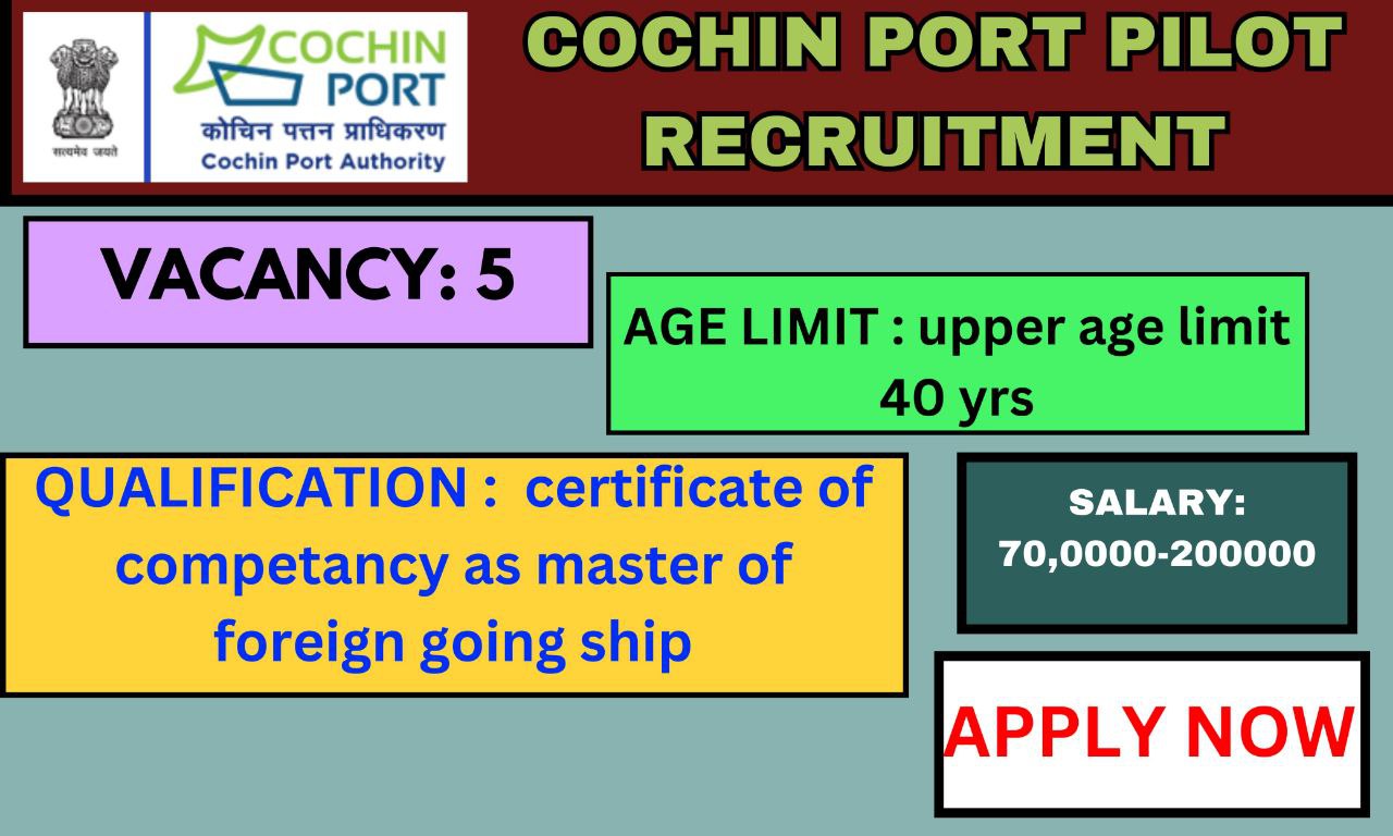 kerala jobs cochin shipyard Recruitment 2024